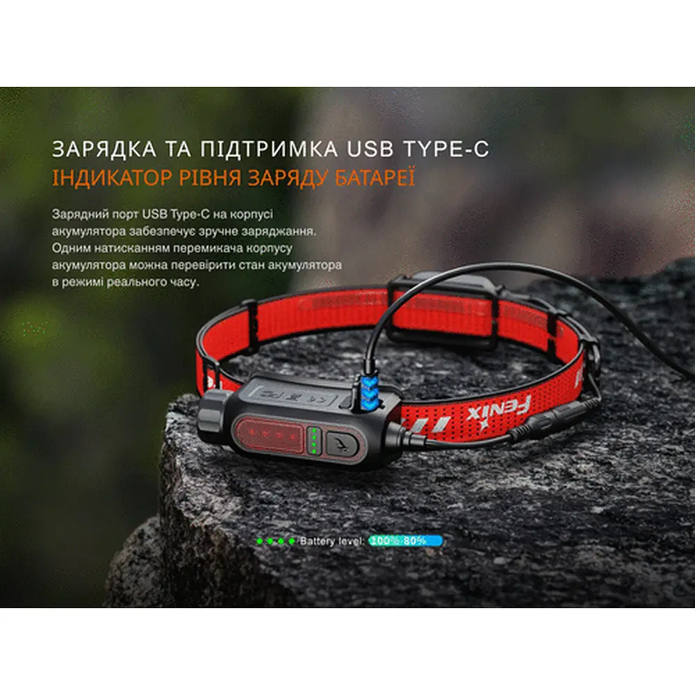 Фонарь налобный Fenix ​​HP12R-TB черный - фото 8