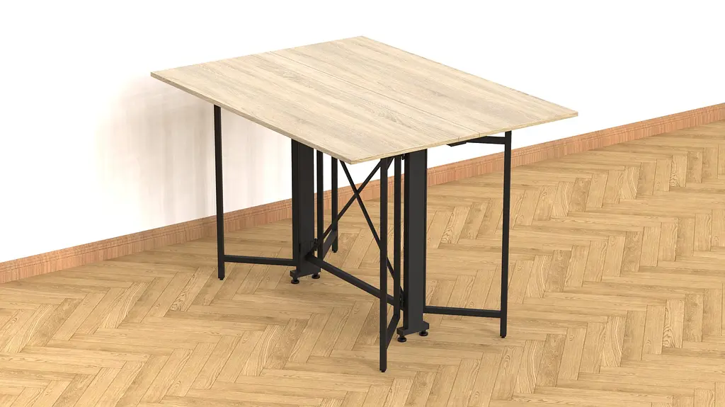 Стіл-книга трансформер Спайдер Ferrum-decor 750x1150x880 Чорний метал ДСП Дуб Сонома 16 мм (FRD-105091) - фото 2
