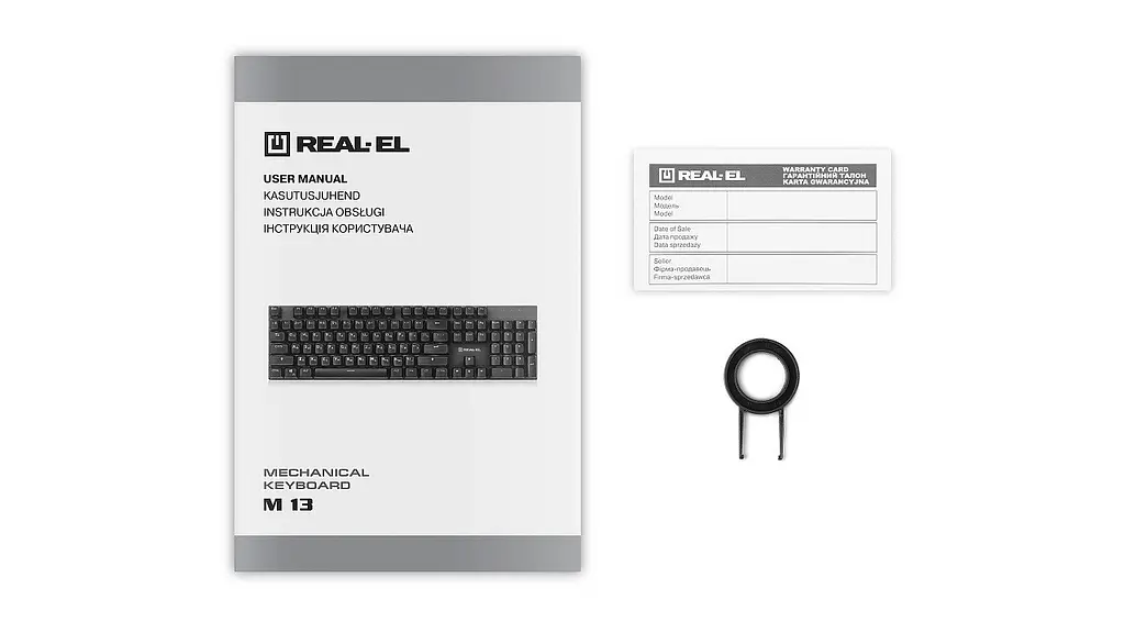 Клавіатура Real-el M 13 Сірий USB - фото 9