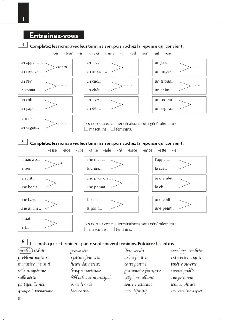 Les 500 Exercices de Grammaire Livre d'eleve A2 + corriges - фото 8