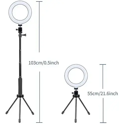 Держатель с кольцевым освещением Grand MY100 Kit3 Bluetooth 6" 12 cm Stand + 83 cm Selfie Stick - фото 4