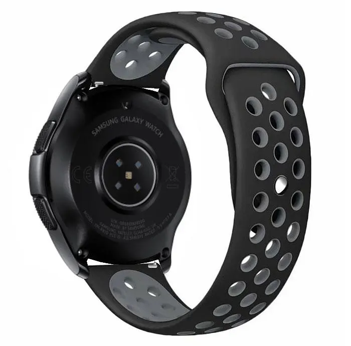Спортивный ремешок Primo Perfor Sport для Samsung Galaxy Watch 42 мм (SM-R810) Black Grey - фото 2