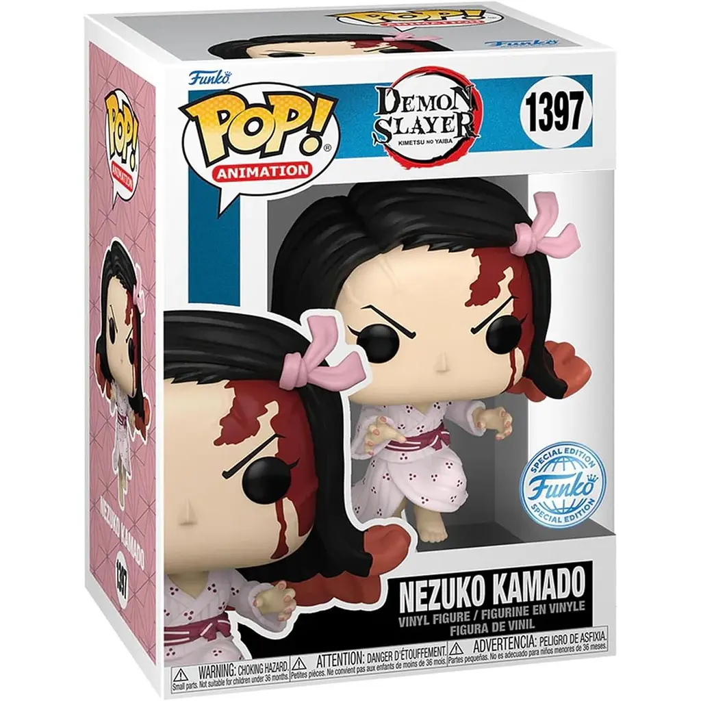 Фігурка Funko Pop Клинок, що розсікає демонів Незуко Demon Slayer Nezuko 10 см Exclusive DS N E 1397 - фото 3