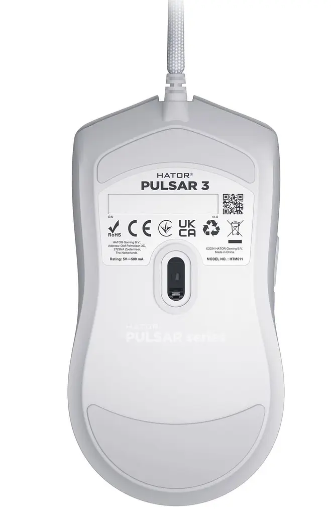 Миша HATOR Pulsar 3 White (HTM611) - фото 2