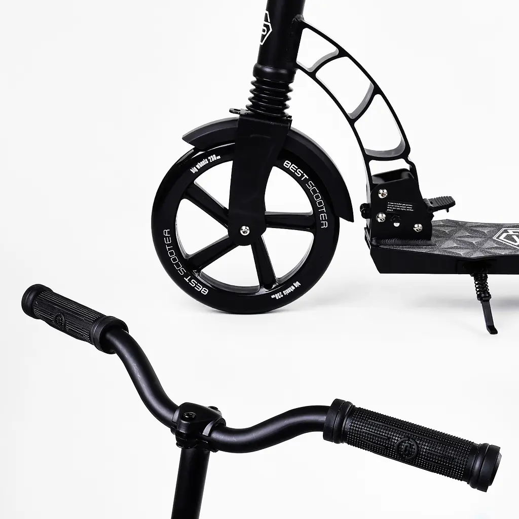 Самокат Best Scooter 85х16х36 см Чорний 000231516 - фото 4
