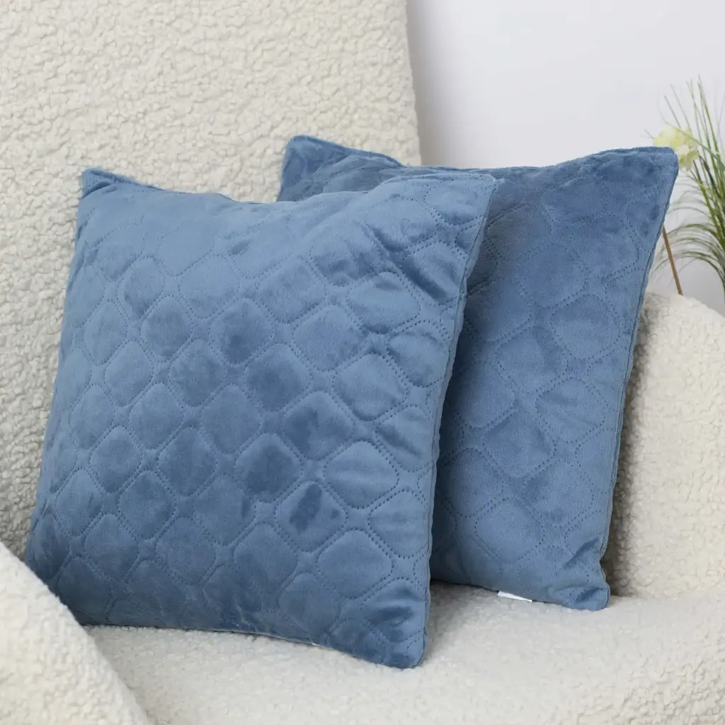 Подушка декоративная ТЕП Velour Dark Blue 40 x 40 см (3-00437_34012) - фото 4
