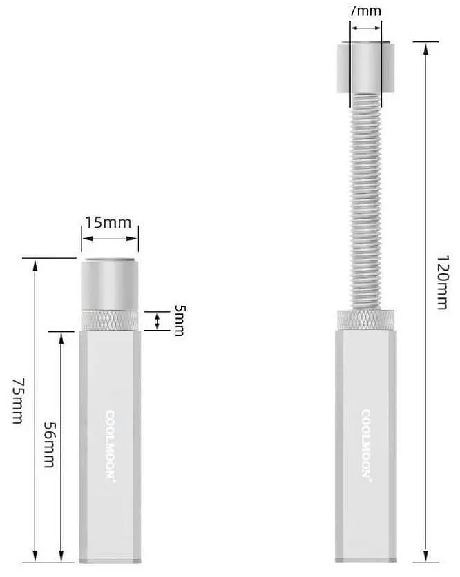 Підставка для відеокарти Coolmoon GH-120 Silver (GH120-Silver) - фото 2