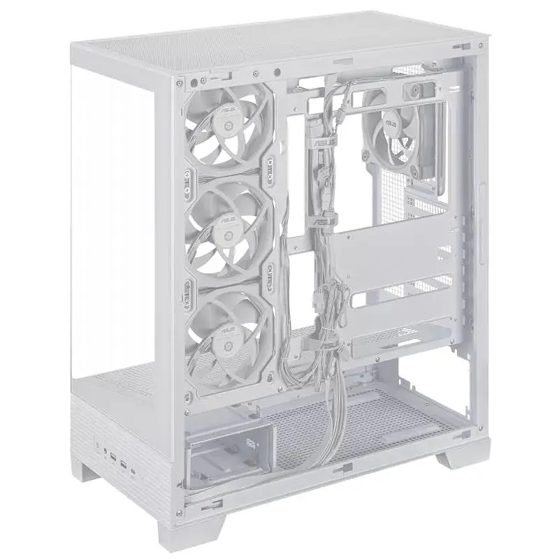 Корпус Asus A31 Plus White Tempered Glass без БП (90DC00R3-B19000) White - фото 11