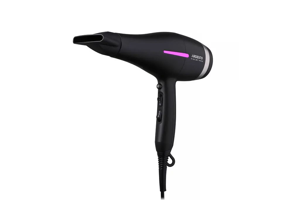 Фен Violet PRO HD-Y223PRO, 1850-2200Вт, 2 швидкості, 3 темп.режими, дифузор, чорний ARDESTO teh0017659 - фото 2