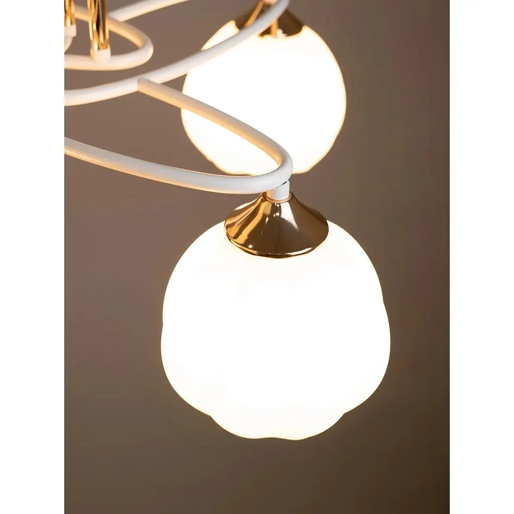 Люстра Brille LK-736C/4 E27 WH+FG - фото 4