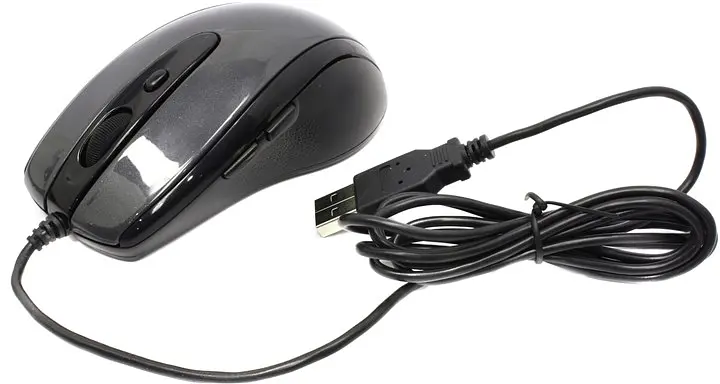 Миша A4Tech N-708X black V-TRACK USB - фото 3