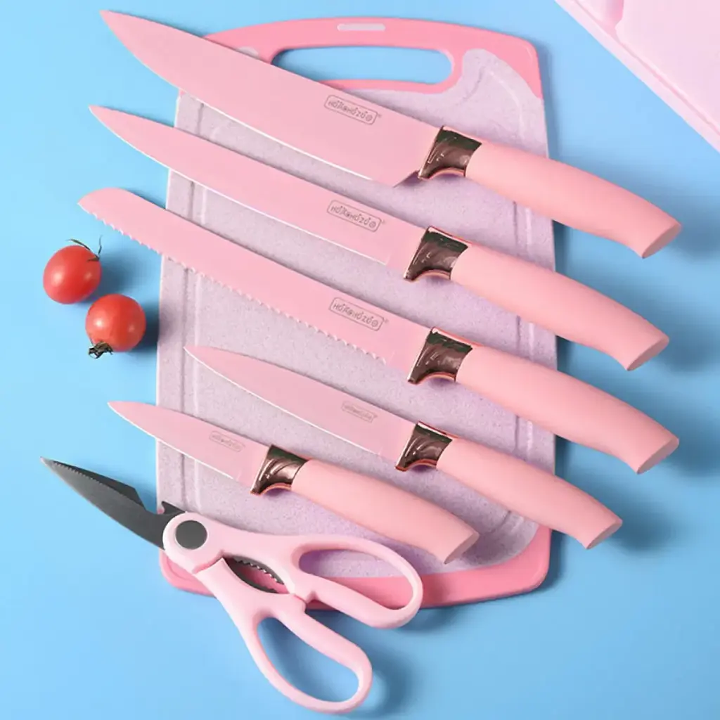 Набір кухонного приладдя Рожевий для дому на підставці, Кухонний набір TS Kitchen 19 штук із силікону - фото 3