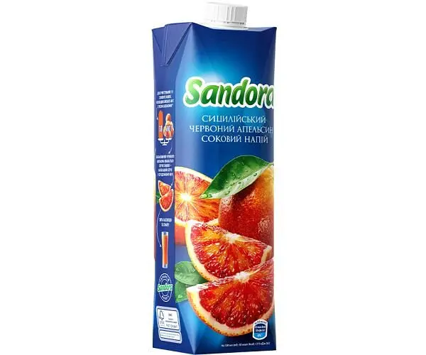 Sandora, 0,95 л, Cоковий напій Сицилійський Червоний Апельсин Сандора - фото 2