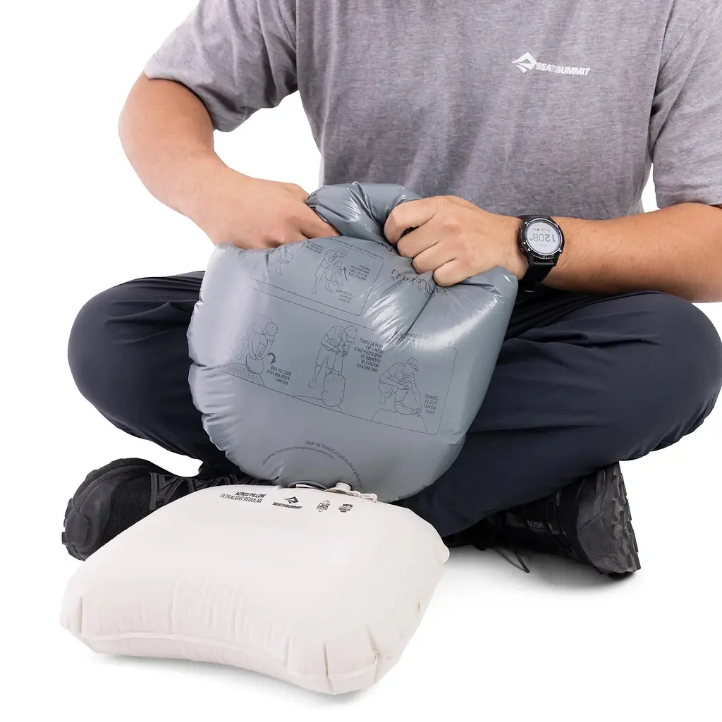Надувная подушка Sea to Summit Aeros Ultralight Pillow, Large Голубой - фото 3