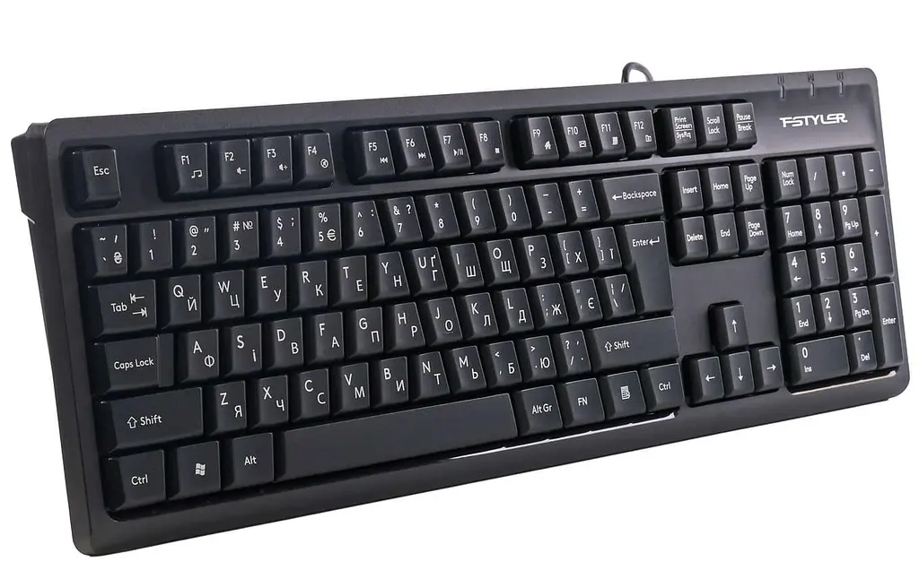 Клавіатура A4Tech Fstyler FKS12 (Black) (FKS12 (Black)) - фото 3