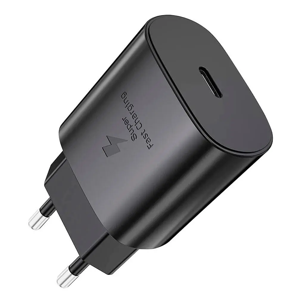 Мережевий зарядний пристрій WUW C253 PD 25W Charger адаптер блок чорний