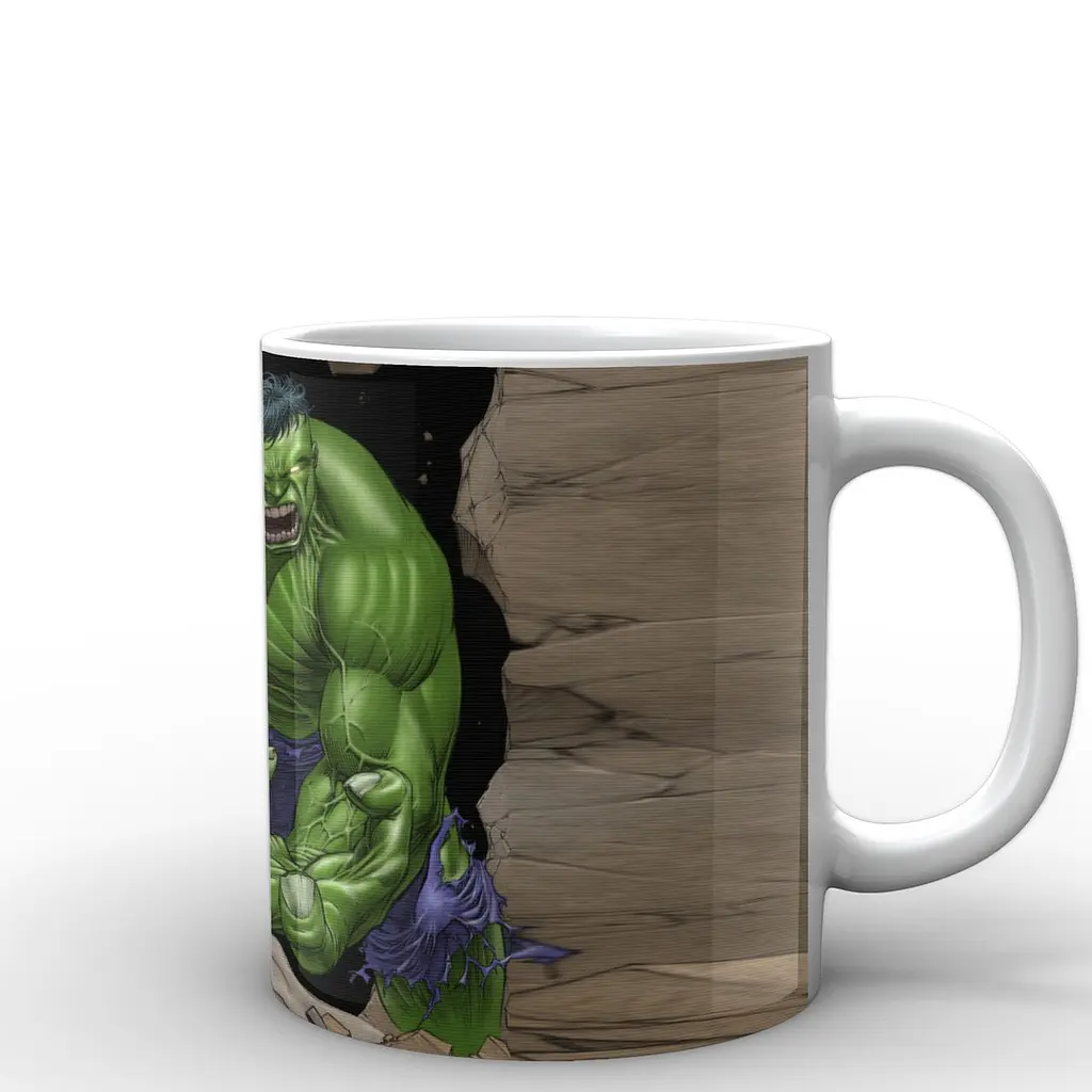 Кружка GeekLand Халк Hulk старая рисовка HU.02.034 330 мл белая - фото 3