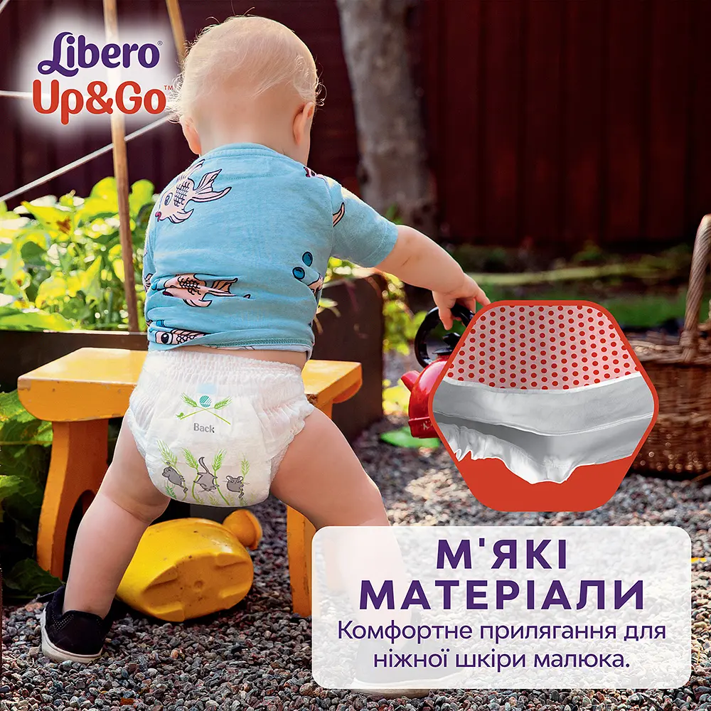 Підгузки-трусики Libero Up&Go 4 (7-11 кг), 44 шт. - фото 7