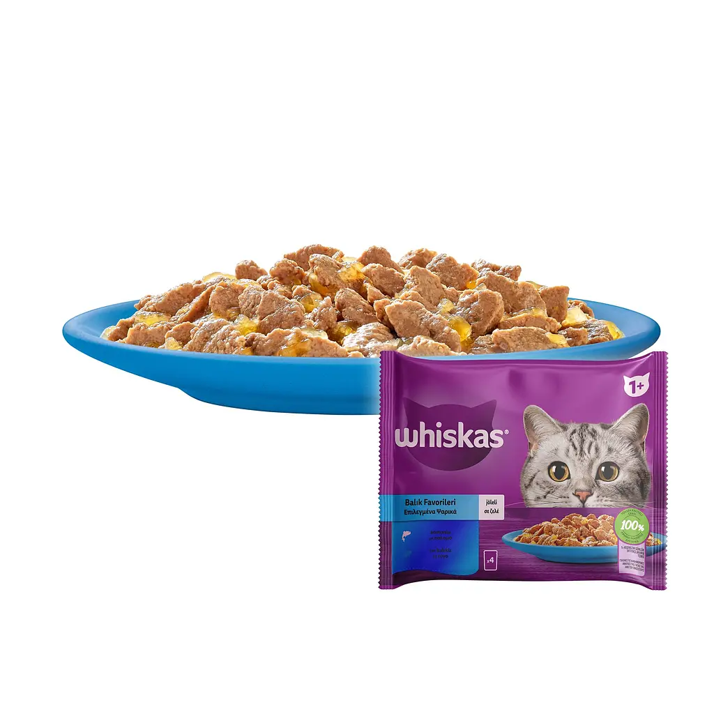 Набір корму для котів Whiskas тунець/лосось в желе 4 шт. x 85 г - фото 4
