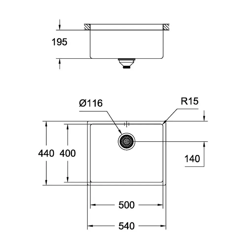 Кухонна мийка Grohe Sink K700U 31574GN0, Бронза - фото 2