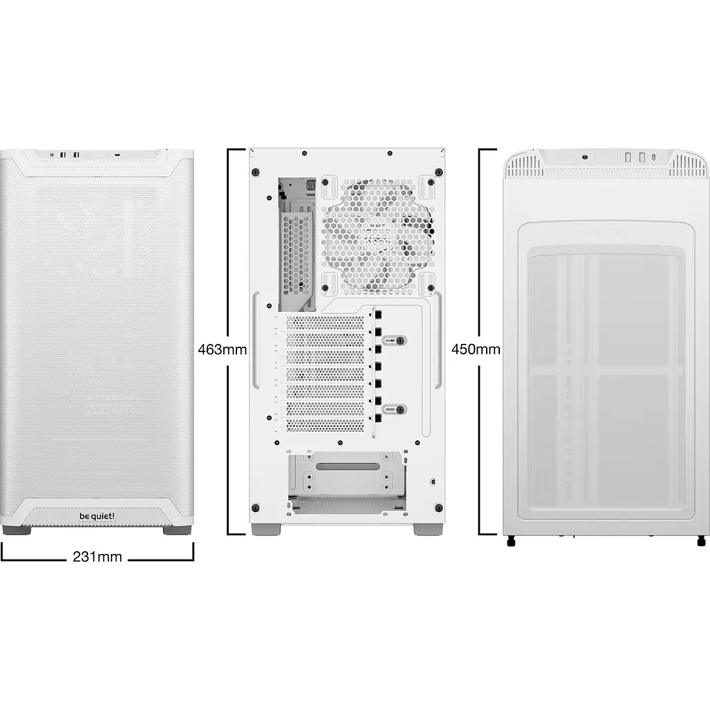 Корпус be quiet! Pure Base 501 Airflow Window White (BGW75) [134591] - фото 7
