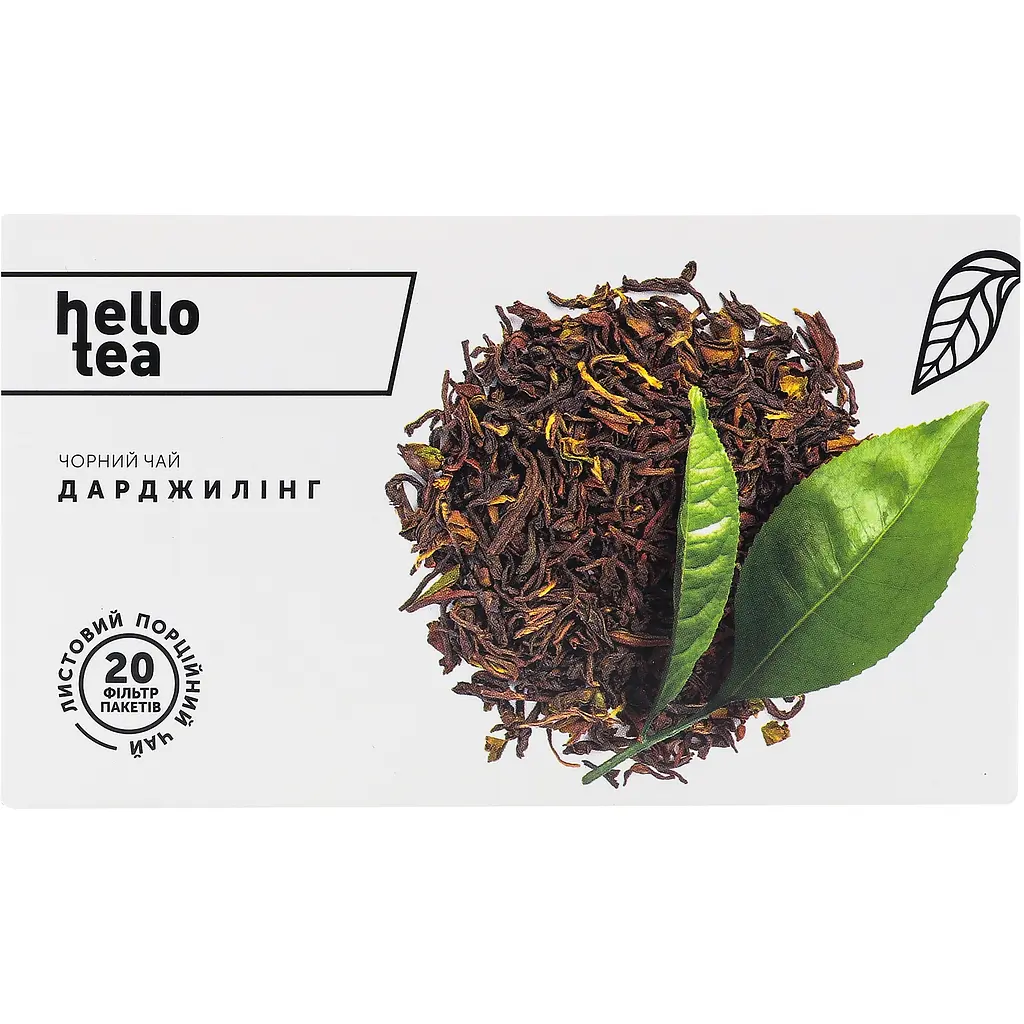Чай чорний Hello Tea Дарджилінг 50 г (20 шт. х 2.5 г) (930234) - фото 2