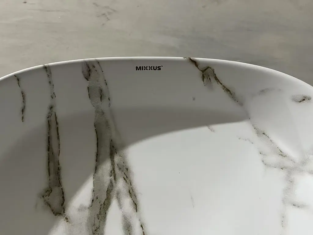 Умивальник накладний Mixxus Premium Diverse-0104 marble 370x370x135 мм MP6537, Мармур - фото 2
