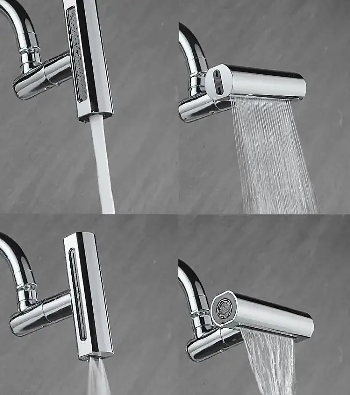 Насадка на кран з поворотом 360 ° аератор 3 режиму UKC SHOWER HEAD - фото 2