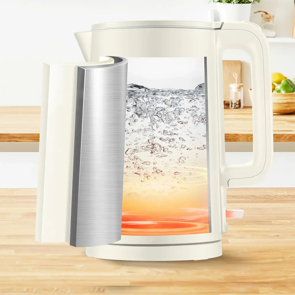 Электрочайник Tefal Thermo Protect 1.5 л пластик нержавеющая сталь светло-бежевый kuh0015409 - фото 9