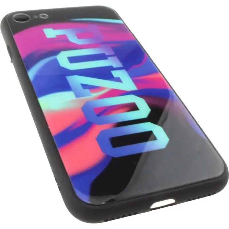 Чохол-накладка PUZOO Glass Printing with TPU Visions iPhone 7/8/SE 2020 Black - фото 3
