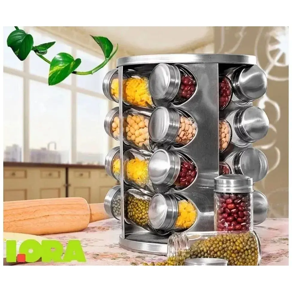 Набір для спецій на підставці 12 шт. Akcent Banquet - фото 5