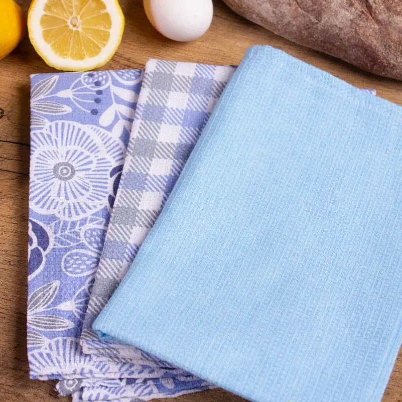 Набор вафельных полотенец MirSon №615 Corn field 50х30 см 3 шт. (2200006737162) - фото 2