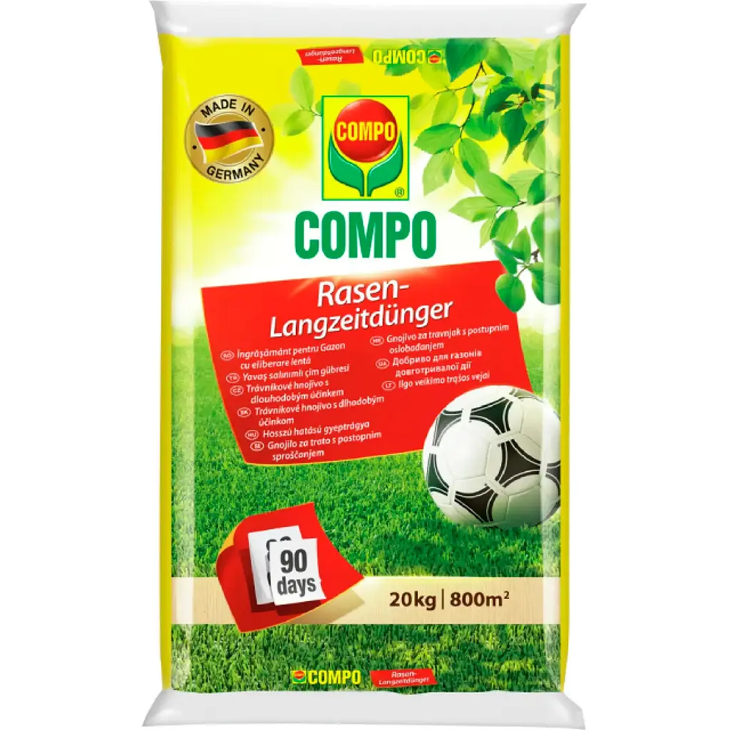Тверде добриво тривалої дії для газонів COMPO 20 кг