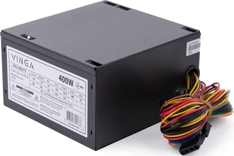 Блок питания Vinga 400W (PSU-400-F3) Black Б/у - фото 5