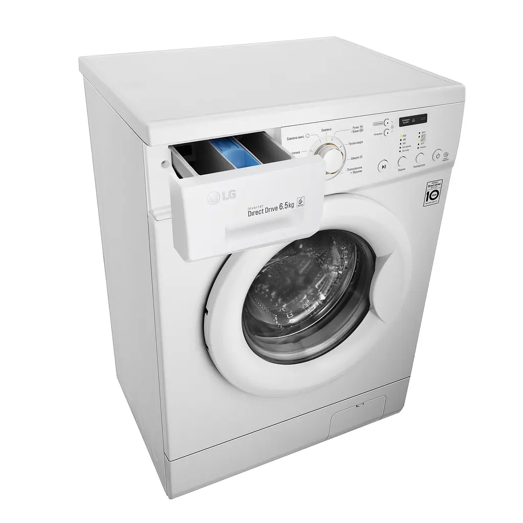 Пральна машина LG з фронтальним завантаженням FH2C3WD, 6.5кг, 1200, A+++, глибина 44см, Інвертор, Білий (FH2C3WD) - фото 8