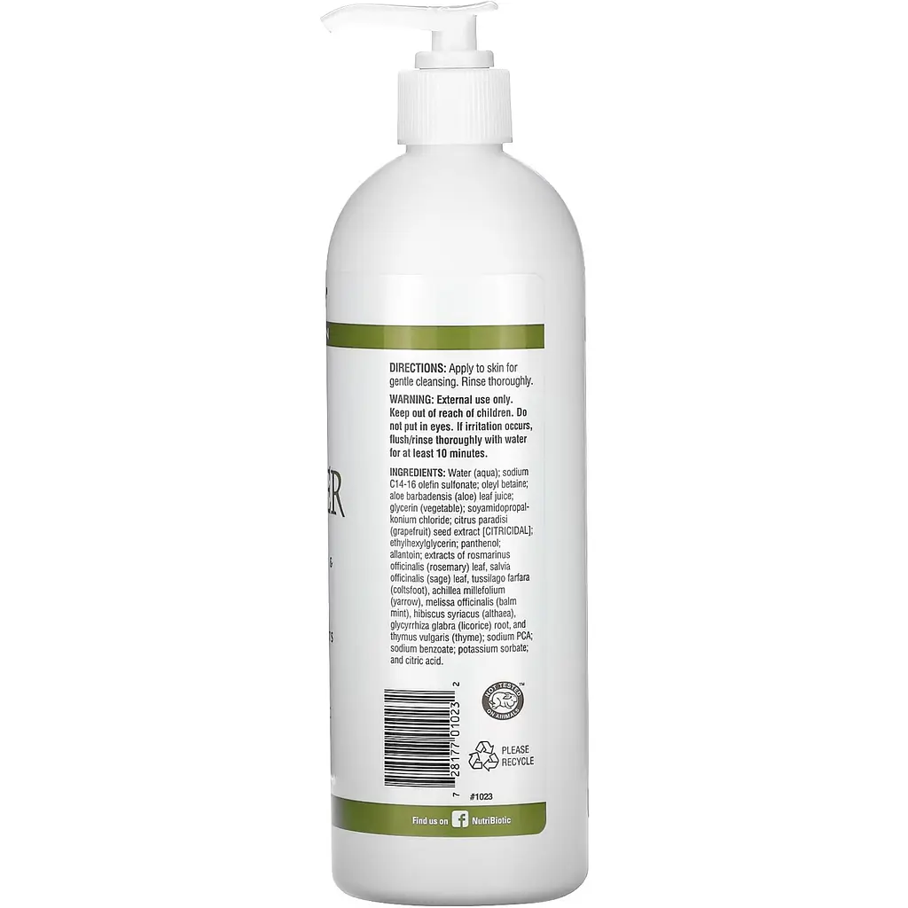 Гель NutriBiotic Skin Cleanser Sensitive Skin 473 мл - фото 2