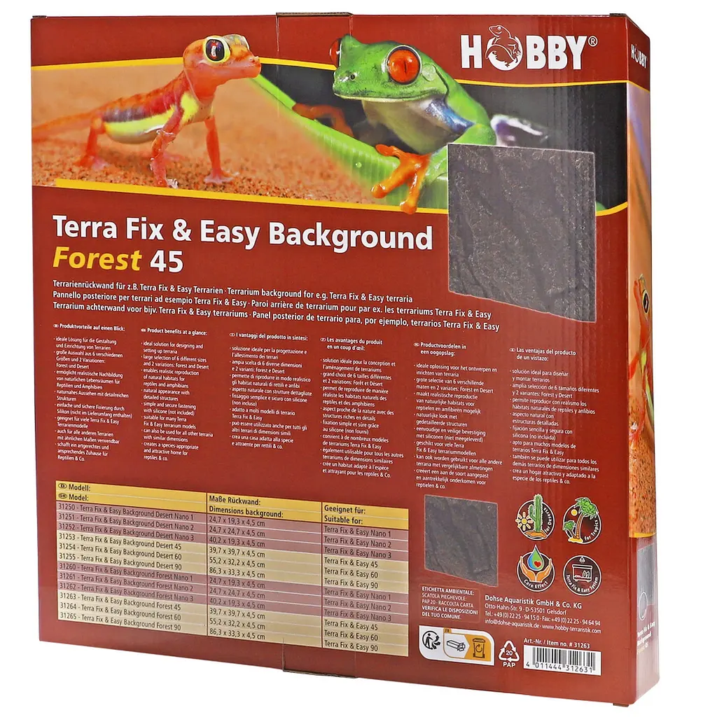 Фон для тераріуму 3D Hobby Terra Fix & Easy Background Forest 45 39,7x39,7x4,5см (31263) - фото 6
