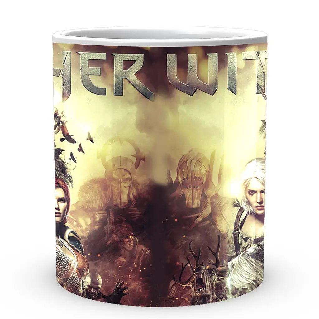 Кухоль GeekLand The Witcher Відьмак Персонажі TW.02.364 330 мл білий - фото 2