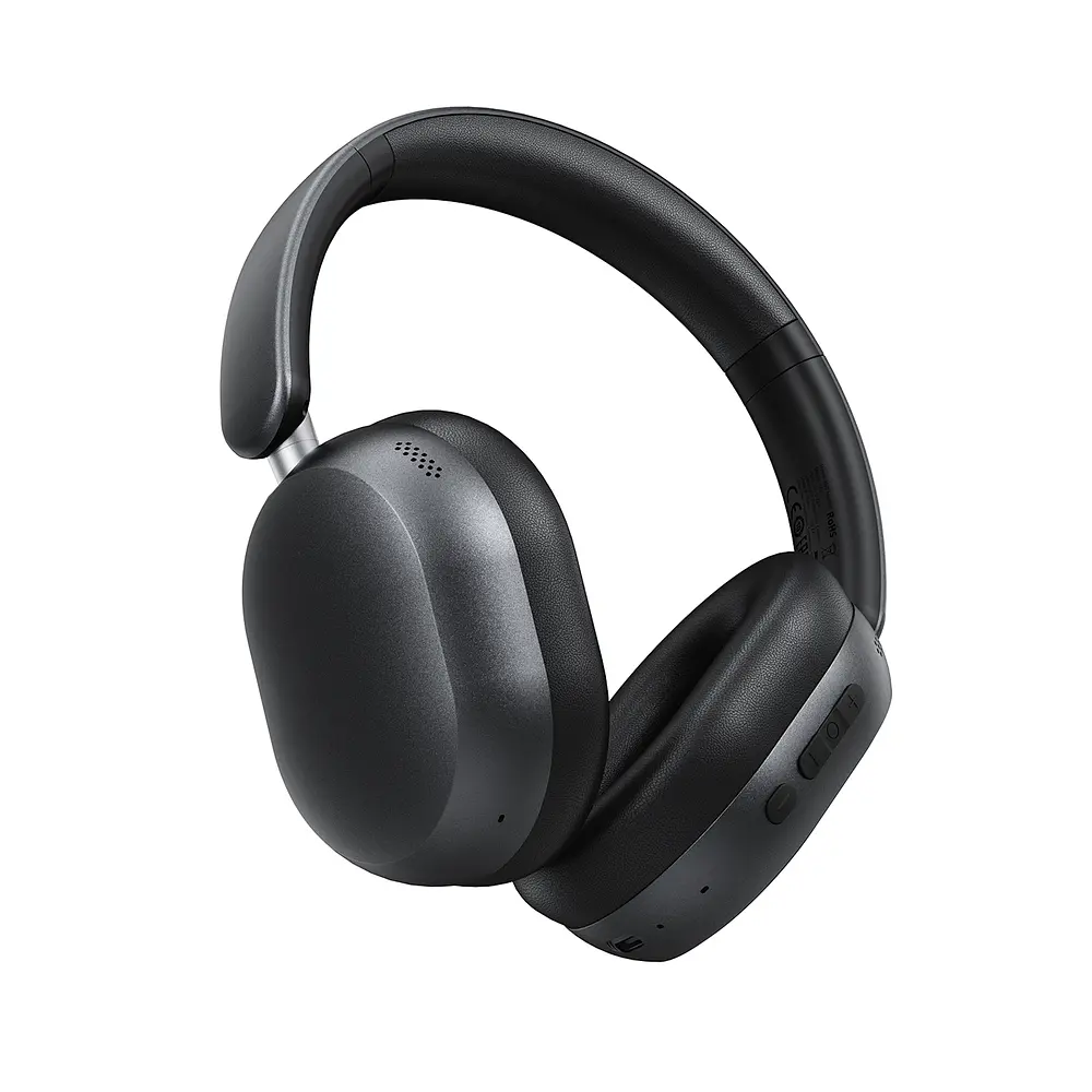 Бездротові накладні навушники Acefast H12 hybrid active noise cancelling wireless headset Black (6974316285724) - фото 3