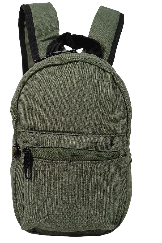 Рюкзак маленький антикріпкий LS з RFID 3 л 26,5х16,5х8 см Хакі - фото 2