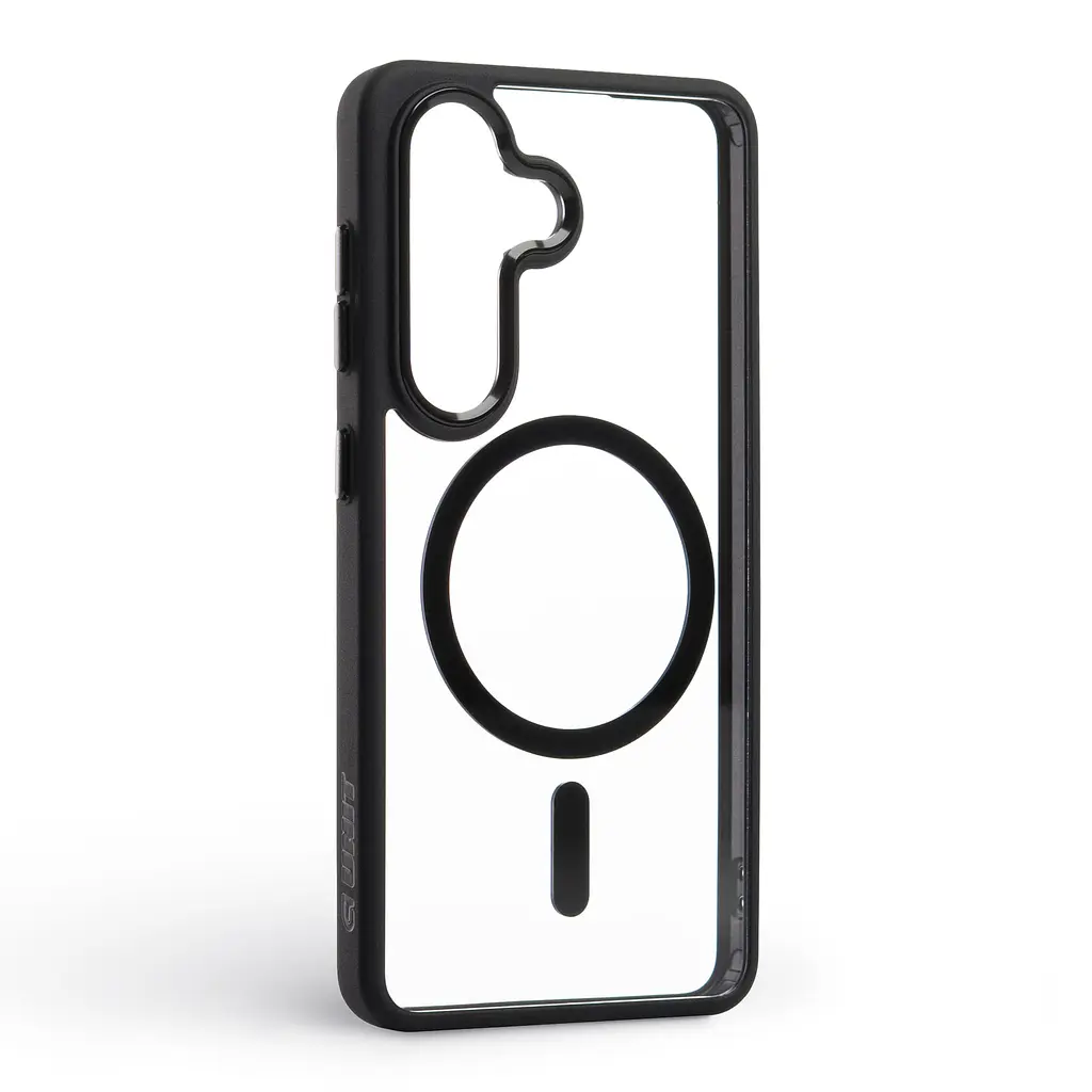 Чехол для Samsung Galaxy S26 5G, Unit MagSafe, черный, прозрачный, магсейф, противоударный, магнитный, панель-накладка с поддержкой MagSafe, с поддержкой беспроводной зарядки, TPU+PC, защита всего корпуса, ударостойкий, ArmorStandart (ARM88800) - фото 2