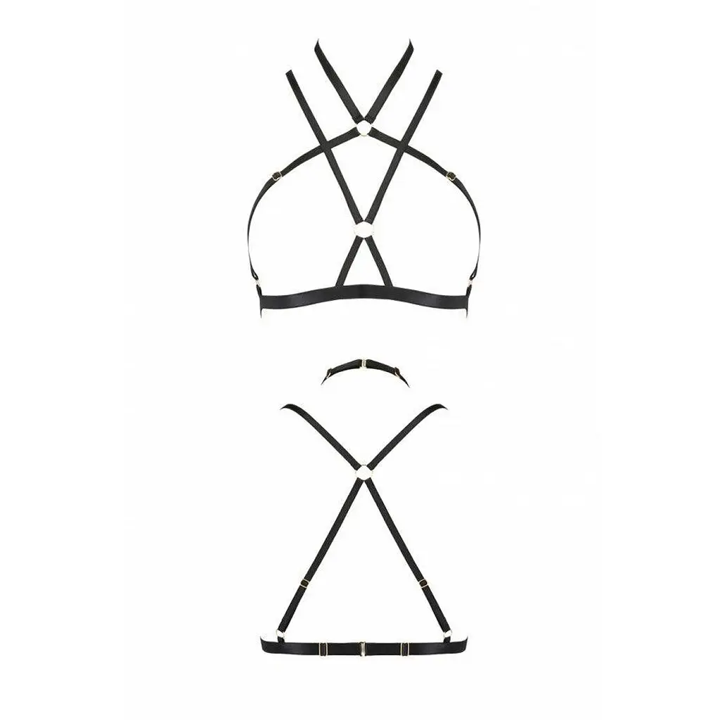 Портупея-стрепы KELIS BRA black - Passion Exclusive L/XL - фото 5