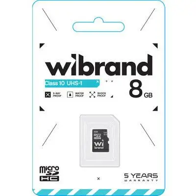 Карта пам'яті Wibrand 8GB mictoSD class 10 (WICDHC10/8GB) - фото 2