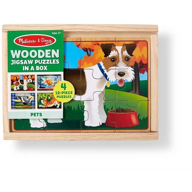 Пазл Melissa & Doug Домашние животные набор из 4 пазлов в коробке (MD3790) - фото 4