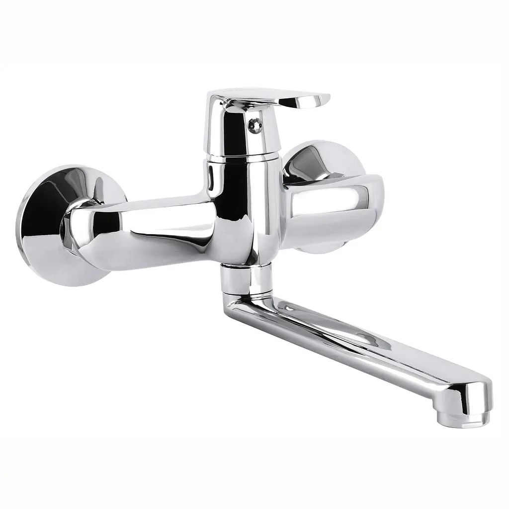 Смеситель для кухни со стены Globus Lux Laguna GLA-0104 Хром - фото 2