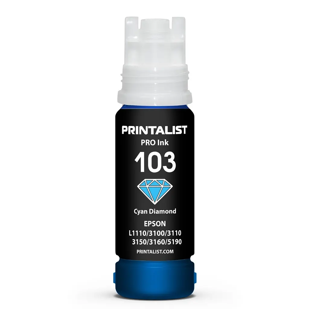 Чорнило PRINTALIST 103 для Epson L3100/3110/3150 70г Cyan водорозчинне (PL103C) - фото 2