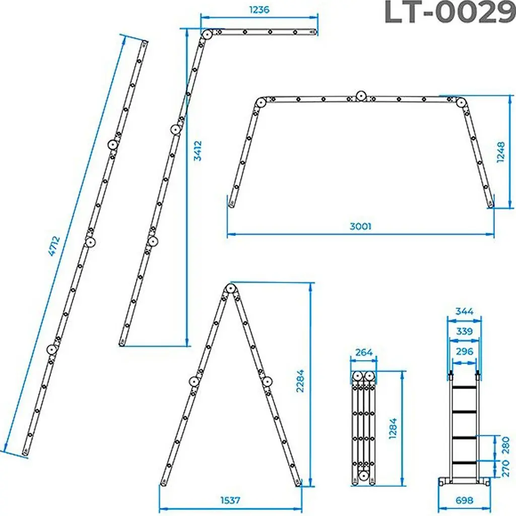 Драбина Intertool LT-0029 [140440] - фото 9