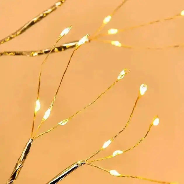 Лампа настольная XPRO SFK-26 LED Дерево серебряное - капли (44864-16922_314) - фото 4