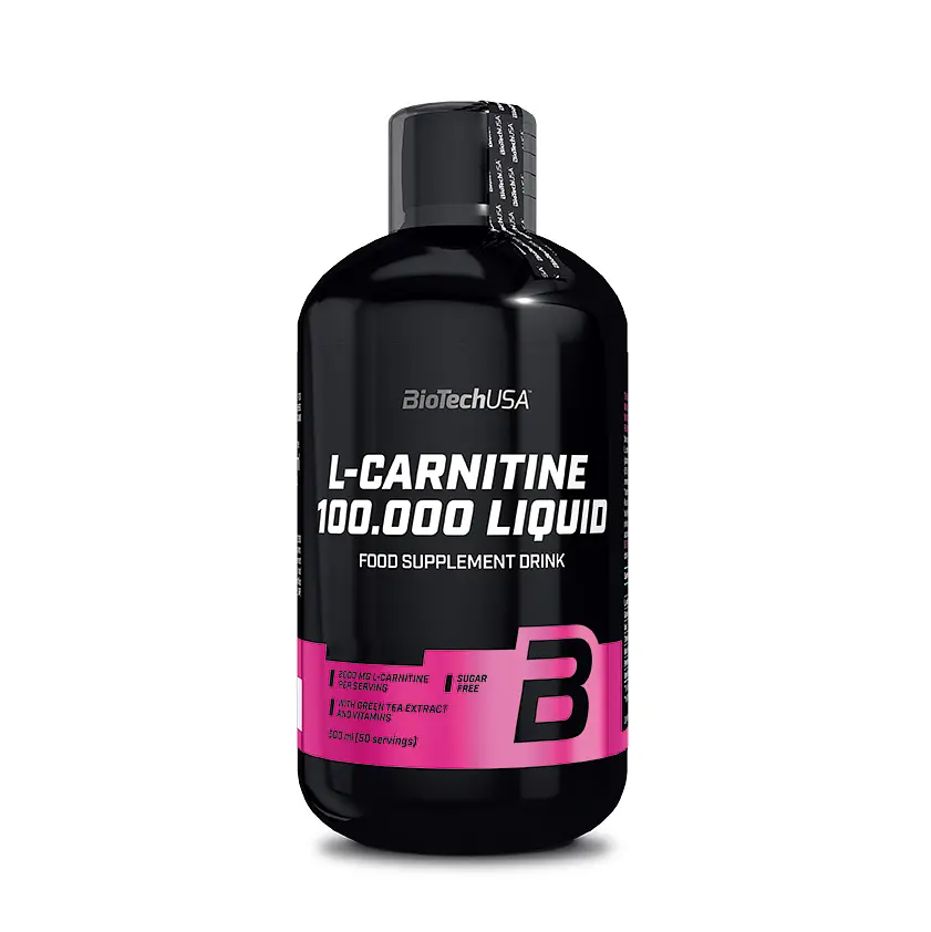 Жироспалювач BioTech L-Carnitine 100.000 Liquid, 500 мл - Яблуко