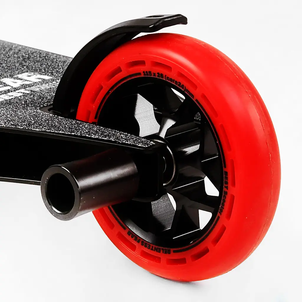 Самокат трюковий Best Scooter 53х12х85 см Чорно-червоний 000231350 - фото 5